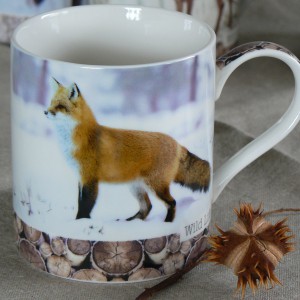 Kaffeebecher / Teebecher Fuchs aus Porzellan