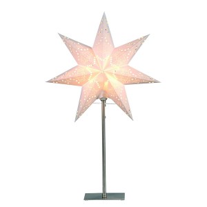 Schwedische Standleuchte „Sensy Star Mini“ creme 55 cm 