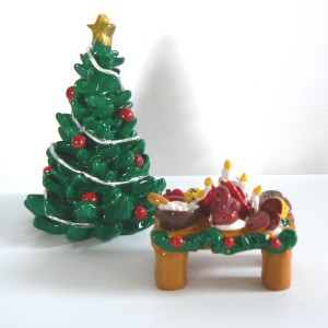 Tomte-Raum: Julbord mit gr. Weihnachtsbaum 2-teilig