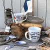 Maritime Kaffeetasse mit schwedischen Texten