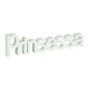Schriftzug „Prinsessa“ weiß im Shabby Stil