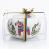 Skandinavisches Kunsthandwerk: Teelichthalter „Dalapferd“ weiß handbemalt