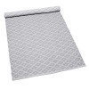 Ideal für den Flur: Teppich Ella hellgrau 70x250 cm Baumwolle recycelt
