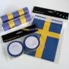 Schwedische blau gelbe Flaggen- Deko