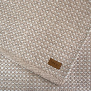 Teppich Vilde puder weiß 70x140 cm Baumwolle