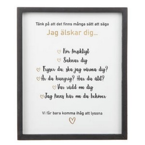 Bild „Ich liebe dich“ mit schwedischen Texten