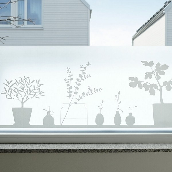 Fenster Milchglasfolie Dekor Stilleben 98 cm